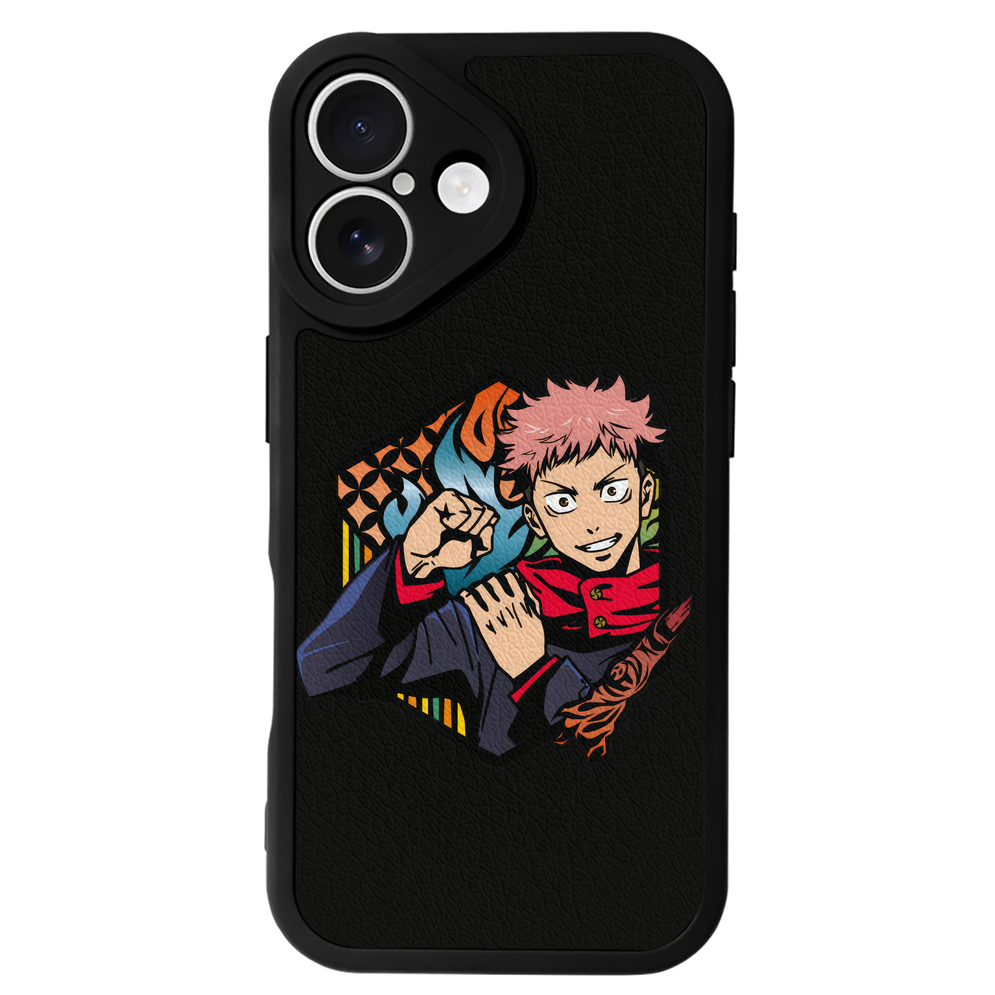 （画像用） 呪術廻戦 Jujutsu Kaisen 【iPhone 16シリーズ対応】シリコンスマホケース（レザー調） 材質：シリコン